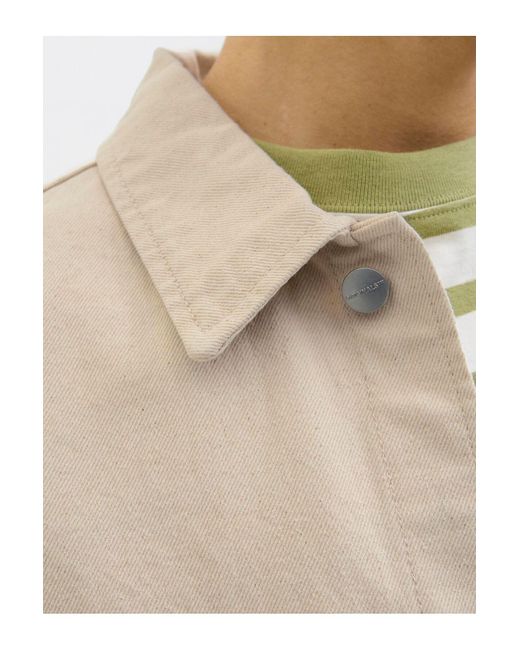 Jack & Jones Jeanshemd Wide Fit Jeanshemd Für Herren in Natural für Herren