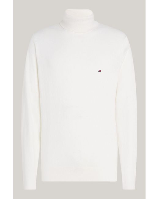 Tommy Hilfiger Rollkragenpullover – Baumwoll- Und Kaschmirmischung, Normale Passform Für Herren in Multicolor für Herren