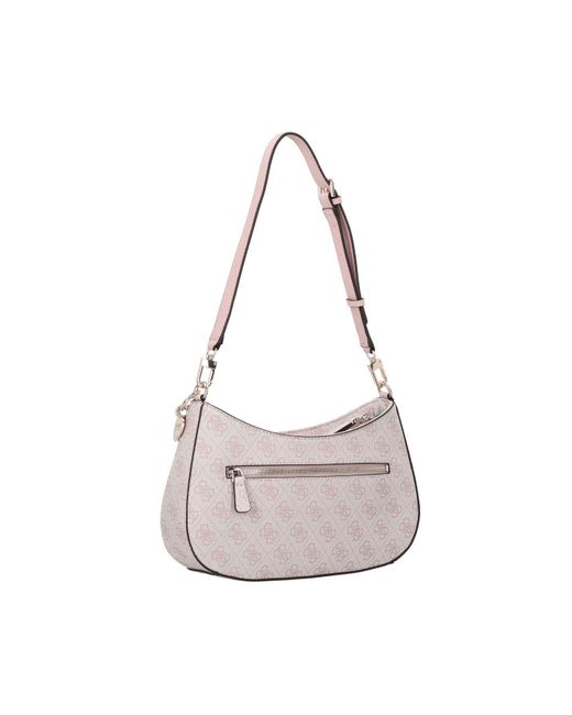 Guess White Noelle Schultertasche 30 Cm Für Damen