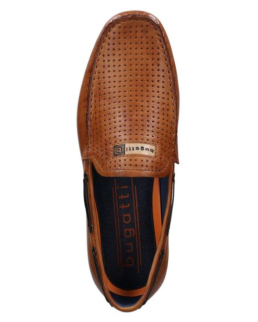 Bugatti Loafer flacher absatz in Brown für Herren