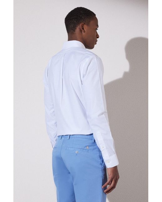 Brooks Brothers Weißes, Bügelfreies Slim-Fit-Hemd Aus Baumwolle Mit Schmaler Passform Für Herren in White für Herren