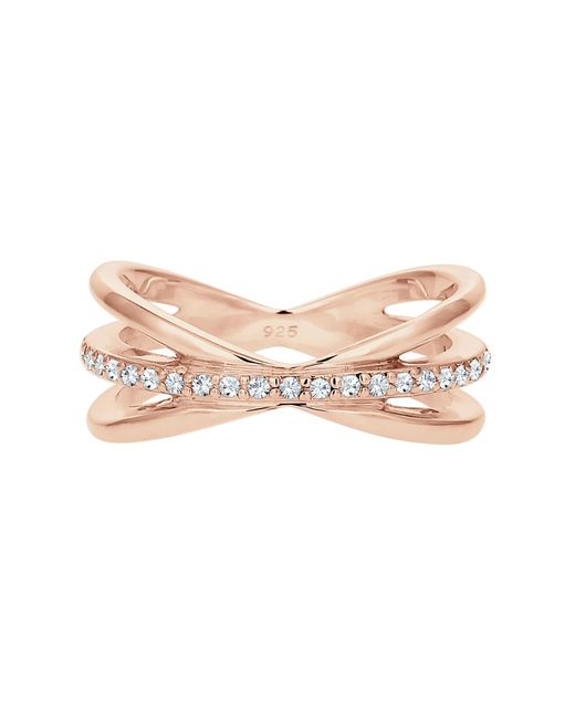Elli Jewelry Pink Ring glass