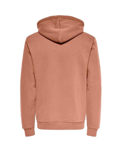 Only & Sons Kapuzenpullover Onsceres Sweatshirt Für Herren in Orange für Herren