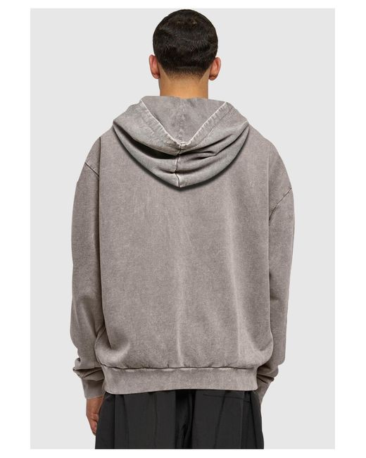 Merchcode Brandalised – Übergroßer Kapuzenpullover „In The Same Boat“ Mit Säurewaschung Für Herren in Gray für Herren