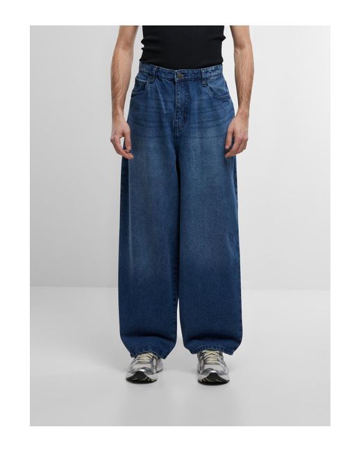 Urban Classics Tapered Heavy Ounce Baggy Jeans Für Herren in Blue für Herren