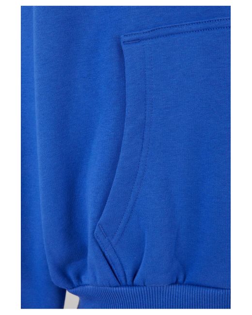 Karlkani Blue Unisex km-zh011-091-02 kk chest signature essential zip hoodie - s