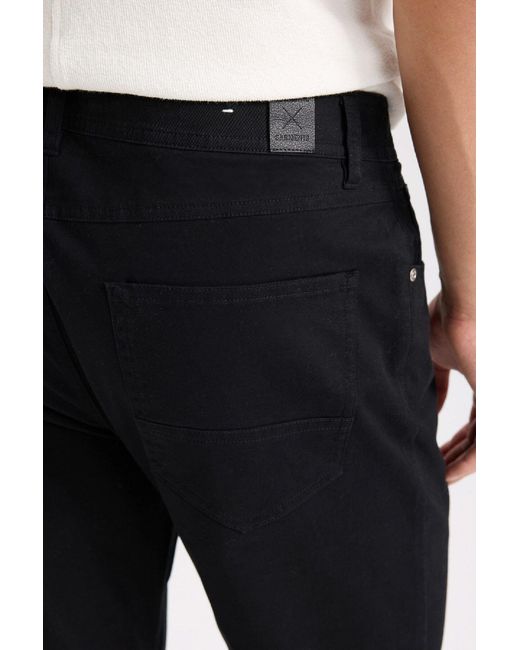 Defacto Slim Fit Gabardine Chino Canvas-Hose B2089Ax25Sp Für Herren in Black für Herren