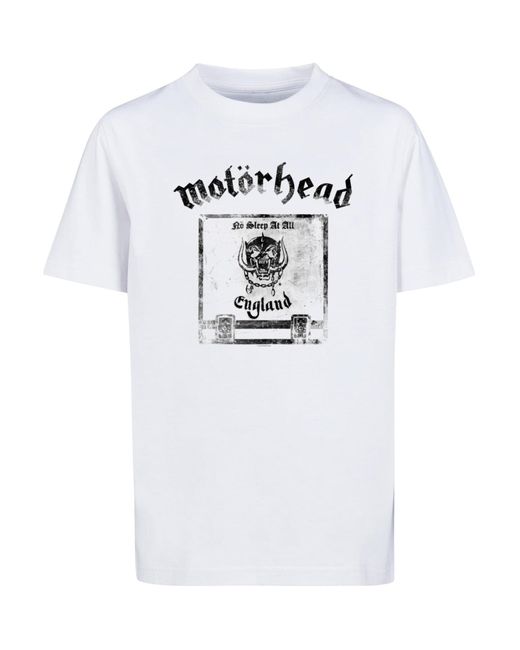 Merchcode Kids motorhead no sleep at all basic t-shirt in Gray für Herren