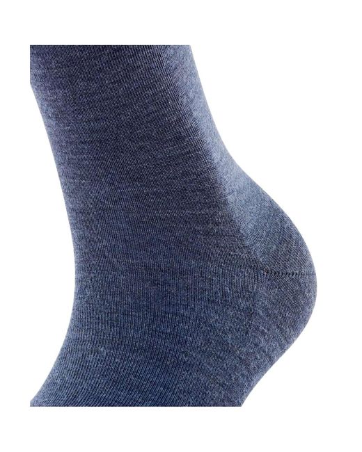 Falke Blue Socken 2er pack softmerino so, kurzsocken, einfarbig