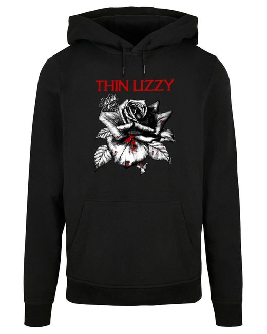 Merchcode Thin lizzy basic-kapuzenpullover mit logo in rosé in Black für Herren