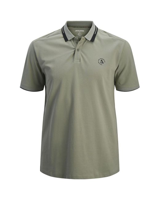 Jack & Jones T-Shirt Plus Size Einfarbig T-Shirt Für Herren in Green für Herren