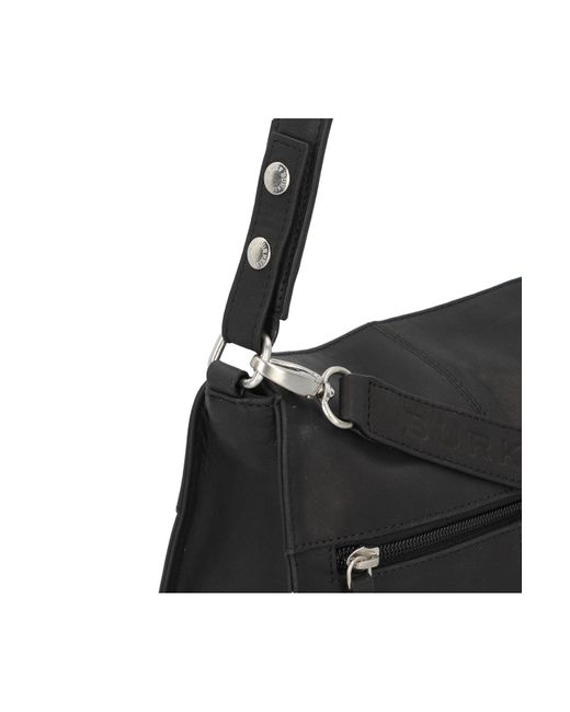 Burkely Black Rogue Robyn Schultertasche Leder 24 Cm Für Damen