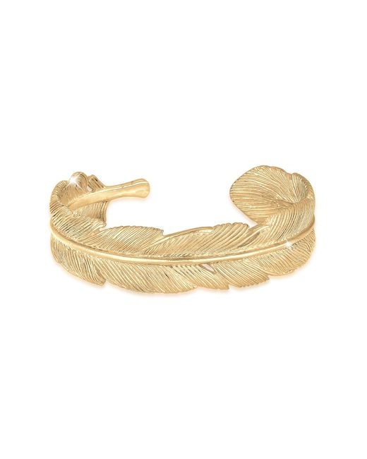 Elli Jewelry Natural Armband armreif bangle feder boho 925 sterling silber