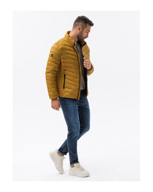 Ombre Steppjacke C528 – Schwarz Für Herren in Yellow für Herren