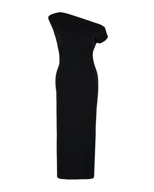 Trendyol Black Es, figurbetontes, ärmelloses, flexibles strick-midi-bleistiftkleid mit u-boot-ausschnitt