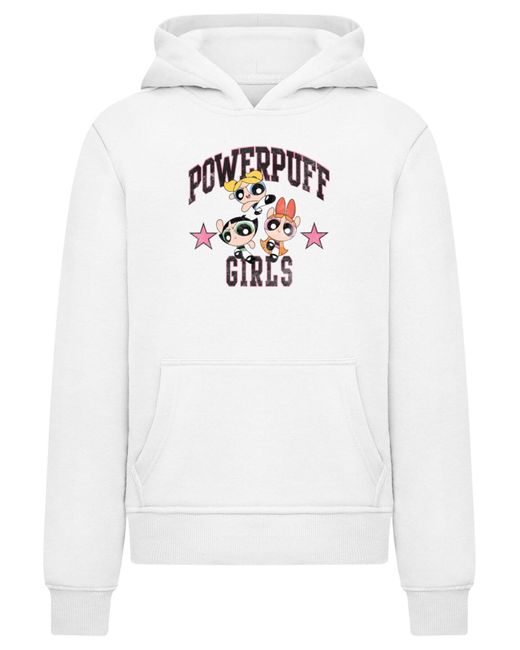 Merchcode Kinder The Powerpuff Girls Script Basic Kapuzenpullover Für Herren in White für Herren