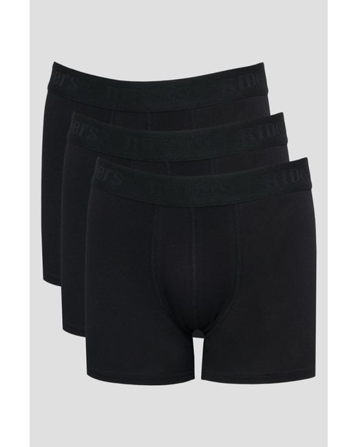 Lee Jeans Flexibles 3-Teiliges Boxershorts-Set Aus Schwarzer Baumwolle Mit Normaler Passform Für Herren in Black für Herren