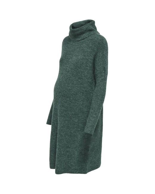 ONLY Strickkleid olmjana l/s cowlneck dress wool knt mtn in Grün | Lyst DE