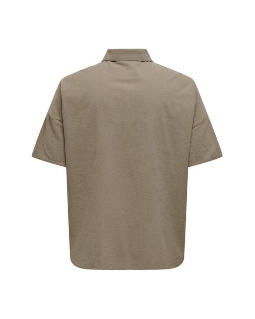 Only Carmakoma Gray Hemd locker geschnitten hemdkragen hemd