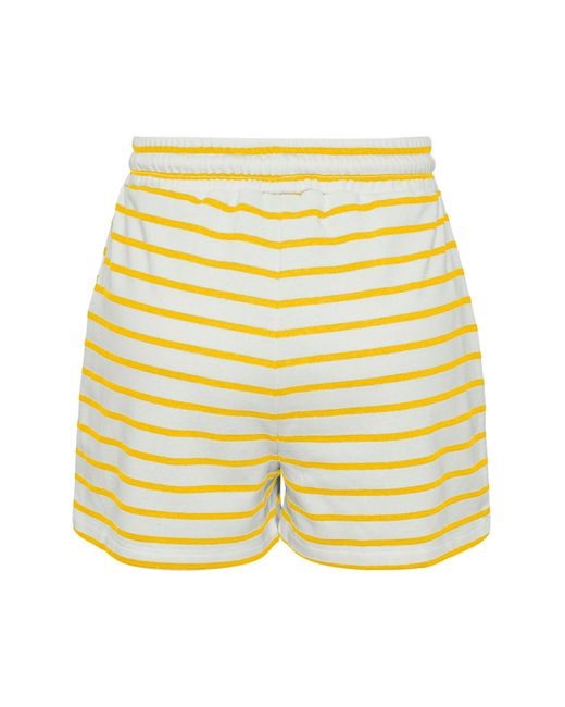 Pieces Yellow Pcchilli summer hw shorts stripe noos bc