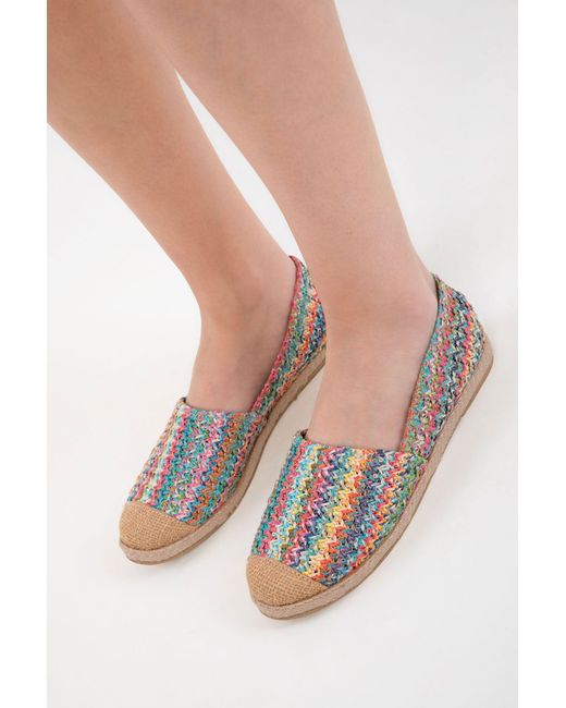 Soho Multicolor Multi Wicker Ballerinas Für Damen