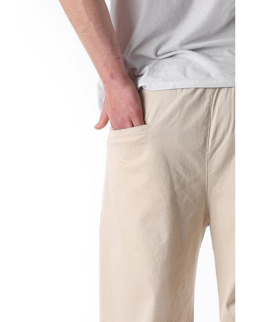 Madmext Beigefarbene Hose Mit Weitem Bein Und Bindebändern Für Herren in Natural für Herren