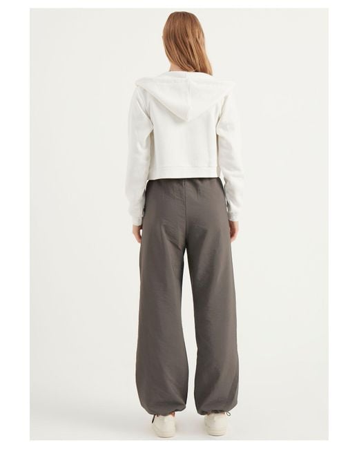 Herita Gray Fallschirmhose Mit Kordelzug Für Damen
