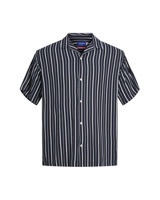Jack & Jones Hawaii-hemd plus size relaxed fit hawaii-hemd in Blue für Herren