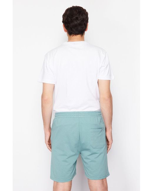 Trendyol Mint-schwarze shorts und bermudas im 2er-pack, regular/normal fit in Blue für Herren