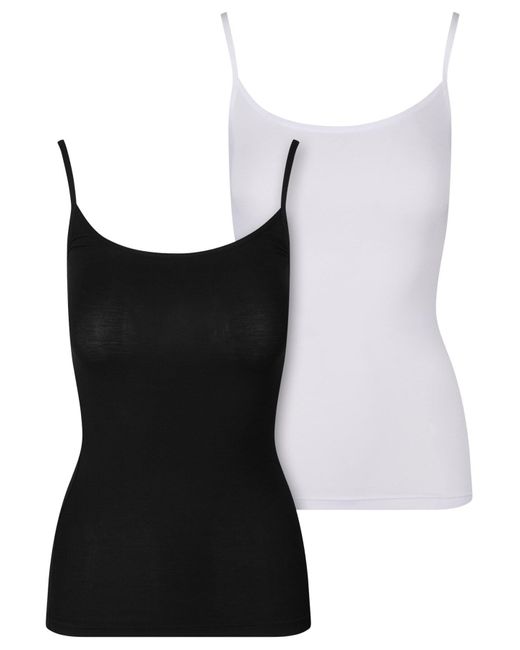 Urban Classics Black Ladies Bamboo Tank Top 2-Pack Für Damen