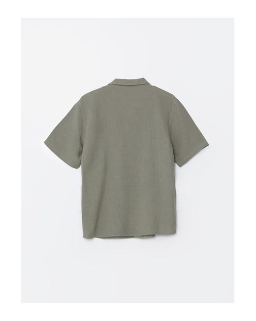 LC Waikiki Kurzärmliges Hemd Mit Standard-Passform Für Herren in Gray für Herren