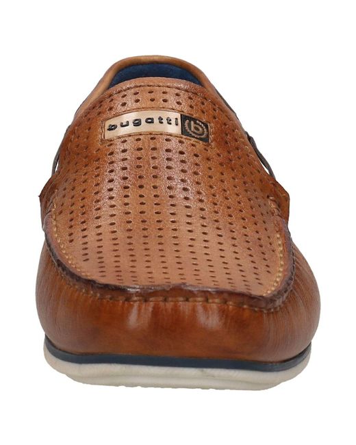 Bugatti Loafer flacher absatz in Brown für Herren