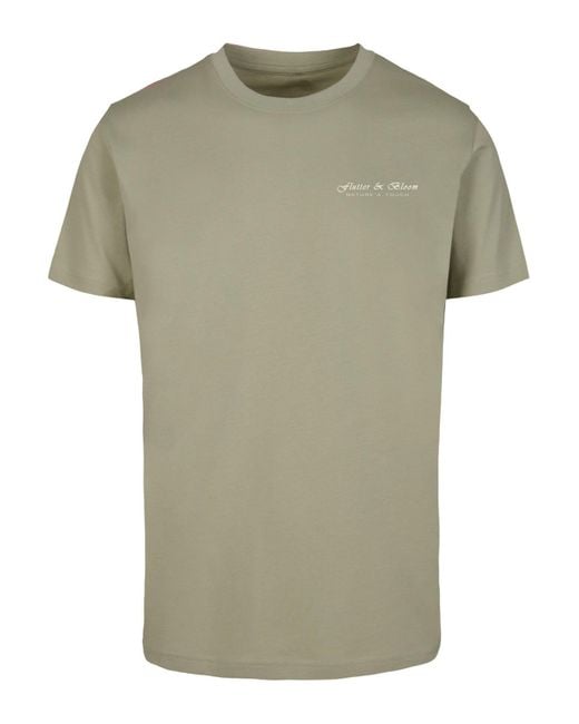 Merchcode Flutter And Bloom T-Shirt Für Herren in Green für Herren