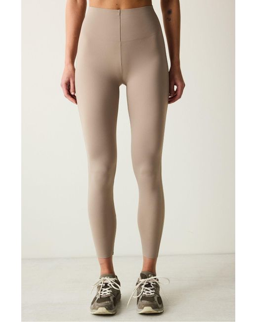Penti Natural Nerzfarbene, Knöchellange Leggings Mit Hoher Taille Und Seitennaht, Detailliertes Stretching Auf Beiden Seiten Für Damen
