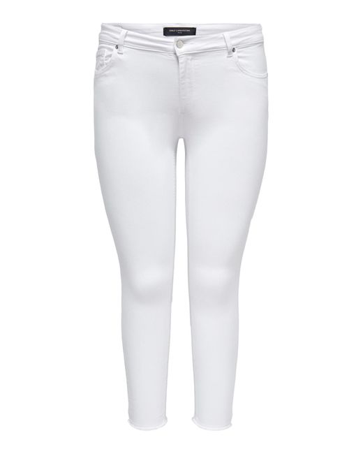 Only Carmakoma White Jeans mittlerer bund