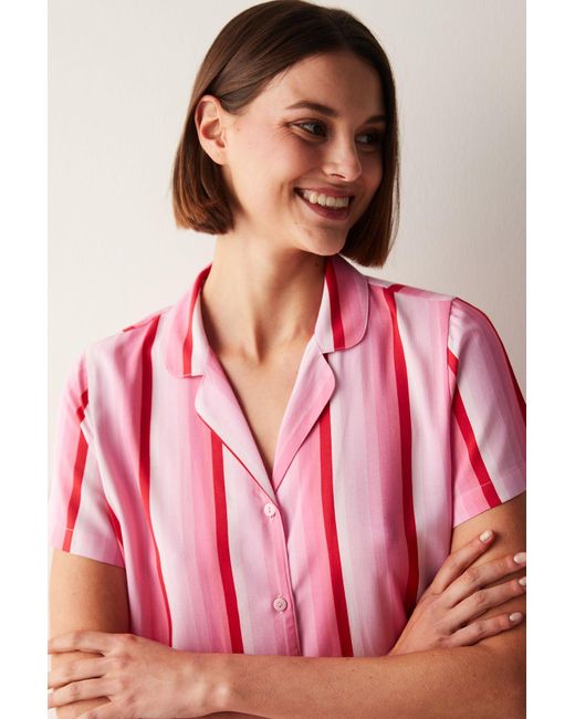 Penti Base yours truly pinkes hemd-hosen-pyjama-set