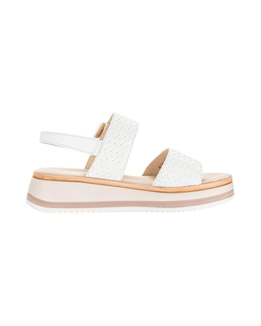 Gabor White Sandalen G-Weite 62.744 60 Leder Für Damen