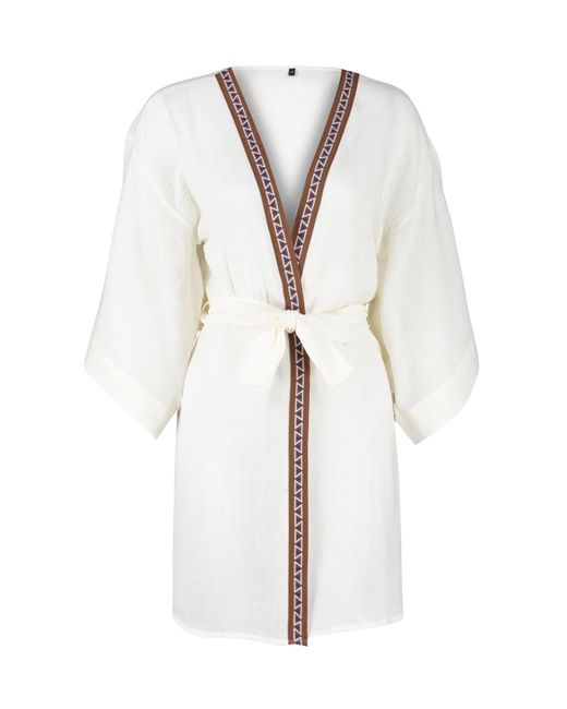 Trendyol White Kimono & kaftan regular fit