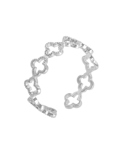 Heideman White Fingerring Pilus Modisch Für Damen
