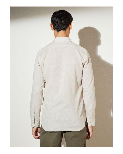 Brooks Brothers Beigefarbenes Hemd Mit Schmaler Passform Und Knopfleiste Bbsp23Msh031 Für Herren in White für Herren