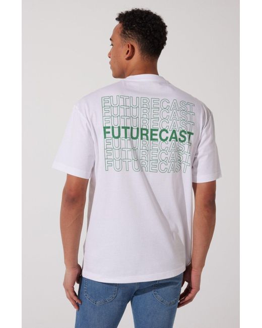 Lee Jeans Weißes T-Shirt Mit Rundhalsausschnitt Und Lockerer Passform, 100 Baumwolle Für Herren in White für Herren