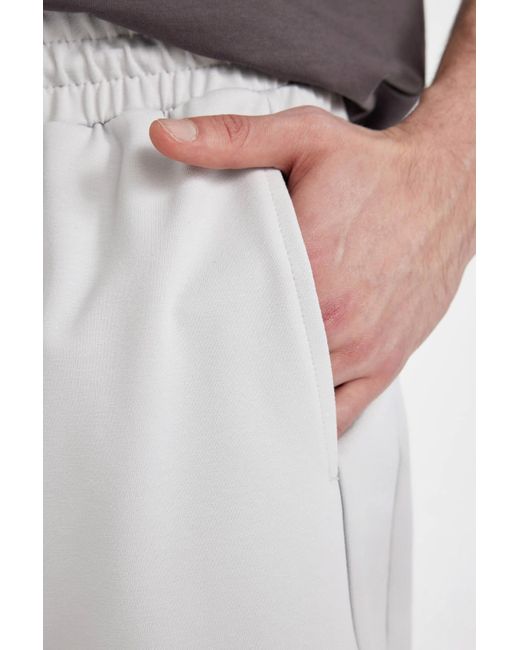 Defacto Shorts mit schmaler passform und engem bein in Gray für Herren