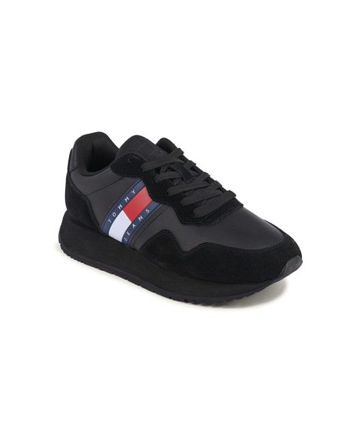 Tommy Hilfiger Rutschhemmender Sneaker Mit Strukturmix in Black für Herren