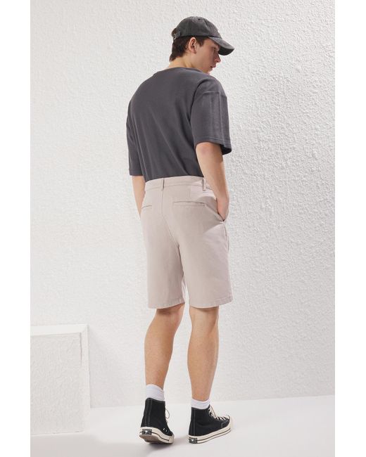 Trendyol Stone Regular Fit Brit Closure Gabardine Shorts & Bermudas Für Herren in Natural für Herren