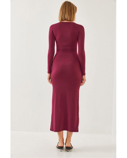 Bianco Lucci Red Langes Kleid 376 Für Damen