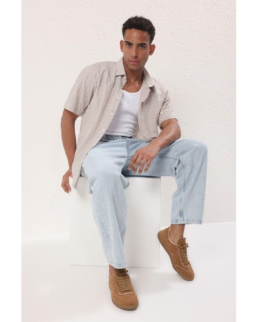 Trendyol Natural Braune -Schnürsneaker