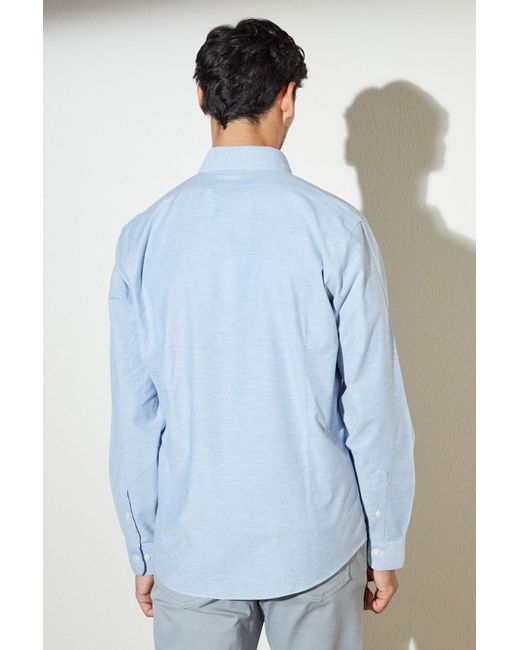 Brooks Brothers Marineblaues, Nicht Ironisches, Bügelfreies Hemd Für Herren in Blue für Herren