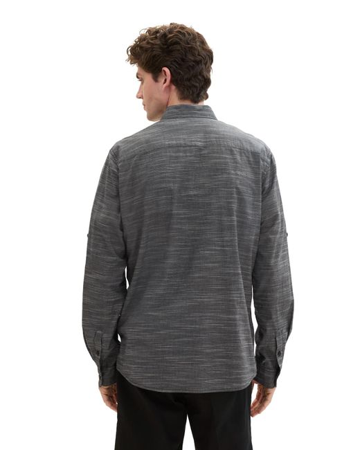 Tom Tailor Hemd regular fit in Gray für Herren