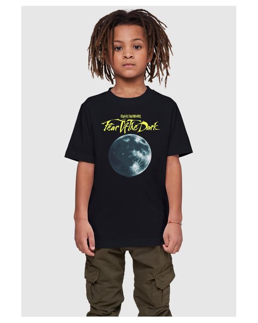 Merchcode Kids iron maiden moon onsie basic t-shirt in Black für Herren