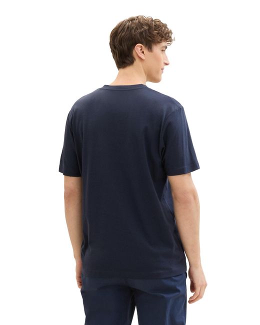 Tom Tailor T-shirt regular fit in Blue für Herren